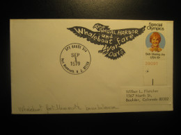 PORT MONMOUTH 1979 The Shoal Harbor Whaleboat Fare Whale Whales Cancel Cover USA - Walvissen