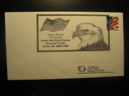 HAINES Alaska 2001 Bald Eagle Festival Bird Birds Cancel Cover USA - Brieven En Documenten