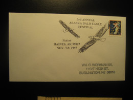 HAINES Alaska 1997 Bald Eagle Festival Bird Birds Cancel Cover USA - Briefe U. Dokumente