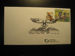 WRANGELL Alaska 2001 Garnet Festival Eagle Bird Birds Cancel Cover USA - Brieven En Documenten