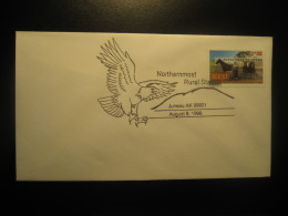 JUNEAU Alaska 1996 Northernmost Rural Station Eagle Bird Birds Cancel Cover USA - Covers & Documents