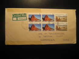 CAMPBELLTOWN 1984 Mt Coates Dog Team Registered Cancel Cover AAT Australian Antarctic Territory Antarctics Antarctica - Storia Postale