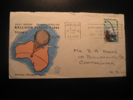 ADELAIDE 1967 Navy Army RAAF Career Cancel Balloon Flight Cover AAT Australian Antarctic Territory Antarctics Antarctica - Cartas & Documentos