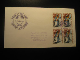 COWES Phillip Island 1972 Penguin Parade Penguins Cancel Cover AAT Australian Antarctic Territory Antarctics Antarctica - Covers & Documents