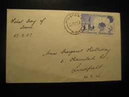 RYLSTONE 1957 To Lindfield Cancel Cover AAT Australian Antarctic Territory Antarctics Antarctica Antarctique - Covers & Documents