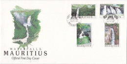 Maurice Enveloppe 1998 Cascade N° Y&T 913 à 916 - Mauritius (1968-...)