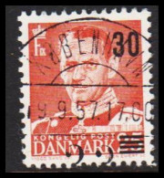 1957. DANMARK. Frederik IX 30 ON 25 ØRE With Luxus Cancel KØBENHAVN 9.9.57.  (Michel 361) - JF543728 - Brieven En Documenten