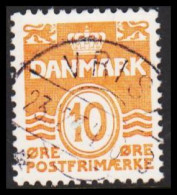 1934. DANMARK. 10 ØRE With Fine Cancel VRIST 23.12.34. (Michel 201) - JF543729 - Gebraucht