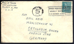 LETTRE EN PROVENANCE DES ÉTATS UNIS - OHIO - TOLEDO - 1947  - Covers & Documents