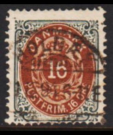 1875-1903. Bi-coloured. 16 Øre  Luxus Cancel HOLBÆK 1.12.94  (Michel 27) - JF543735 - Oblitérés