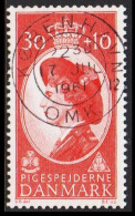 1960. DANMARK. PIGESPEJDERNE (scouts) Queen Ingrid 30+10 ØRE Luxus Cancelled KØBENHAVN 17 JUL... (Michel 387) - JF543737 - Storia Postale