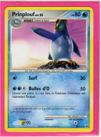 Carte Pokemon 2009 Platine 59/127 Prinplouf 80pv Neuve - Platine