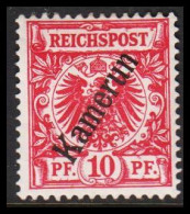 1897. Kamerun 10 Pf. REICHSPOST. Hinged. (Michel 3) - JF543798 - Cameroun