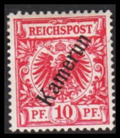 1897. Kamerun 10 Pf. REICHSPOST. Hinged. (Michel 3) - JF543799 - Kamerun