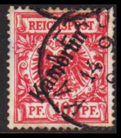 1897. Kamerun 10 Pf. REICHSPOST. Thin Spot.  (Michel 2) - JF543807 - Camerún