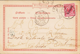 1900. Kamerun 510 Pf. REICHSPOST On Beautiful Postkarte (Gräber Der Ersten Missionare In Kameru... (Michel 3) - JF543814 - Camerún