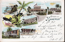 1898. Kamerun 2 Ex 5 Pf. REICHSPOST On Very Beautiful Postkarte (Gruss Aus Kamerun.) To Germany... (Michel 2) - JF543815 - Camerun