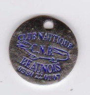 Jeton De Caddie " C.N.B. - Club Nautique Beaunois Croquodile  [E]_je127 - Moneda Carro