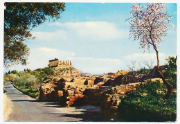 CPSM 10.5 X 15 Italie (379) AGRIGENTO Agrigente Tempio Di Giunone Temple De Junon  Ruines Amandiers En Fleurs - Agrigento