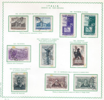 Italia 1954 Annata Completa Usata - Volledige Jaargang