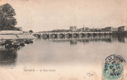 FRANCE - Saumur - Vue Sur Le Pont Cessart - Vue Au Loin De La Ville - Des Bateaux - Carte Postale Ancienne - Saumur