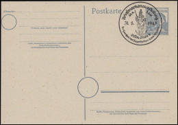 P 962 Arbeiter 12 Pf. SSt MÜNCHEN Briefmarkenausstellung & Rotes Kreuz 31.8.1947 - Red Cross