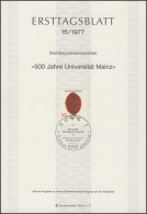 ETB 16/1977 Universität Mainz - 1974-1980