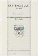 ETB 13/1978 Interparlamentarische Konferenz - 1974-1980