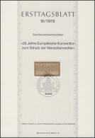 ETB 16/1978 Europ. Konvention Schutz D. Menschenrechte - 1974-1980