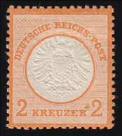 24 Brustschild 2 Kreuzer, * Falzrest Bei Originalgummierung, Signiert - Neufs