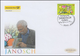 2996 Janosch-Zeichnung Ostern, Selbstklebend, Schmuck-FDC Deutschland Exklusiv - Briefe U. Dokumente