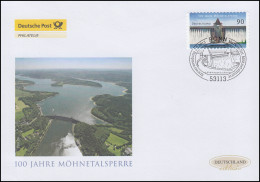 3009 Möhnetalsperre, Selbstklebend, Schmuck-FDC Deutschland Exklusiv - Covers & Documents