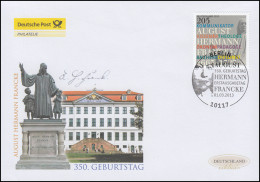 2989 August Hermann Francke, Schmuck-FDC Deutschland Exklusiv - Briefe U. Dokumente