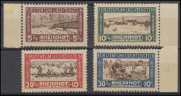 78-81 Rheinnot, Vier Werte Komplett, Gut Gezähnter Satz, ** (10 Rp Mangel *) - Neufs