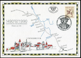 1978 Gedenkblatt 1/1990 Internationale Postverbindungen, ESSt INNSBRUCK 12.1.90 - Andere & Zonder Classificatie