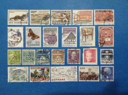 Danimarca Danmark Lotto Da 23 Francobolli Usati Differenti Stamps Used - Blocks & Kleinbögen