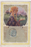 Louis Lessieux Art Nouveau Belle Femme Blonde Longues Tresses Long Braid - Lessieux