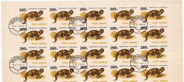 G021 Romania 1993 Wild Animals 20x Full Set CTO - Gebruikt