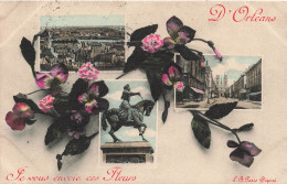 FRANCE - Orléans - Je Vous Envoie Ces Fleurs - Multi-vues - Carte Postale Ancienne - Orleans