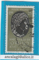 USATI ITALIA 1957 - Ref.0107d - "OVIDIO" 1 Val. Da L.25 - - 1946-60: Oblitérés