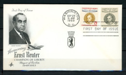 Z26-14 Etats Unis FDC 1er Jour Ernst Reuter  A Saisir !!! - Omslagen Van Evenementen