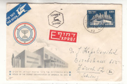 Israël - Lettre Exprès De 1952 - Oblit Haifa - Exp Vers Zürich - - Covers & Documents