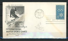 Z28-16 Etats Unis FDC 1er Jour Jeux Olympiques Californie 1960  A Saisir !!! - Invierno 1960: Squaw Valley