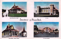 Cambodge  - Cochinchine - Souvenir De Phnom Penh - La Gare Palais Royal  - Le Marché - Cambodge