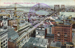 BROOKLYN AND MANHATTAN BRIDGES NEW YORK - Ponti E Gallerie