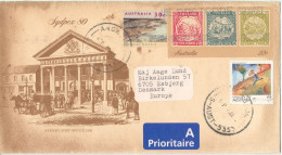 Australia Uprated Postal Stationery Cover SYDPEX 80 Sent To Denmark - Postwaardestukken