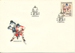 Czechoslovakia FDC 31-3-1992 Icehockey With Cachet - FDC