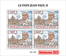 Burundi 2023, Pope J. Paul II, Sheetlet2 - Nuevos