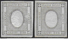 1861 Italia Sardegna Stampati 2v. MNH Sassone N. 19/20 - Sardinien