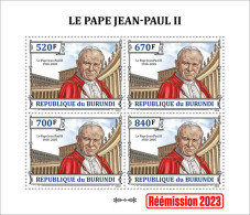 Burundi 2023, Pope J. Paul II, Sheetlet3 - Nuevos